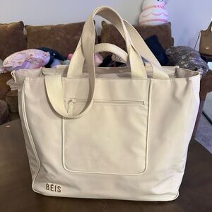 Beis east west beige bag used & good condition